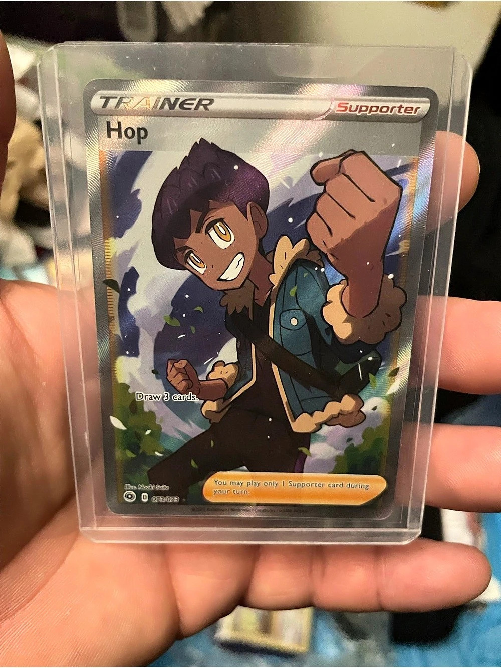 Hop Trainer Pokemon Card